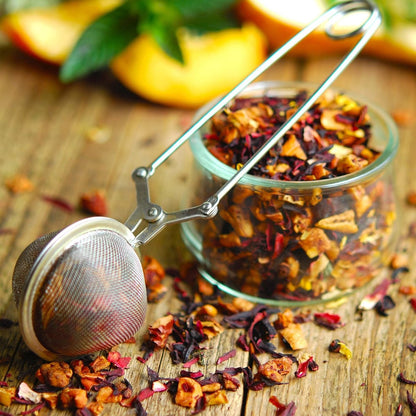 Rixora® Tea Strainer Set – 3-Pack with Drip Tray {{ variant }{{ image_name }
