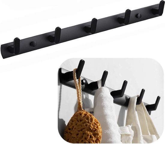 Rixora® Metal Coat Rack – 7 Hooks (Black) {{ variant }{{ image_name }