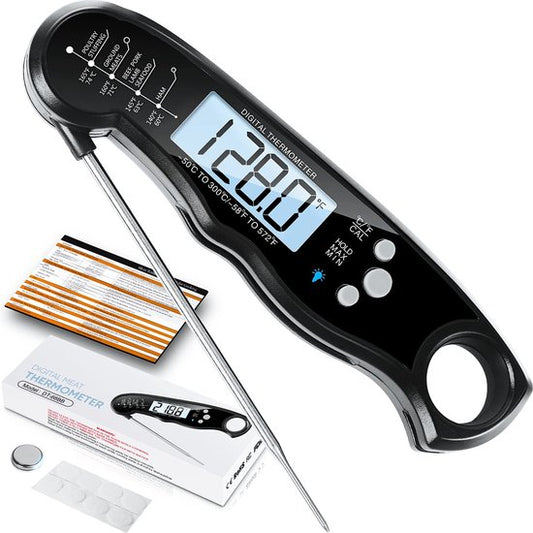 Rixora® Digital Meat Thermometer – Wireless & Waterproof (Black) {{ variant }{{ image_name }