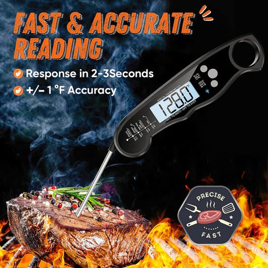 Rixora® Digital Meat Thermometer – Wireless & Waterproof (Black) {{ variant }{{ image_name }