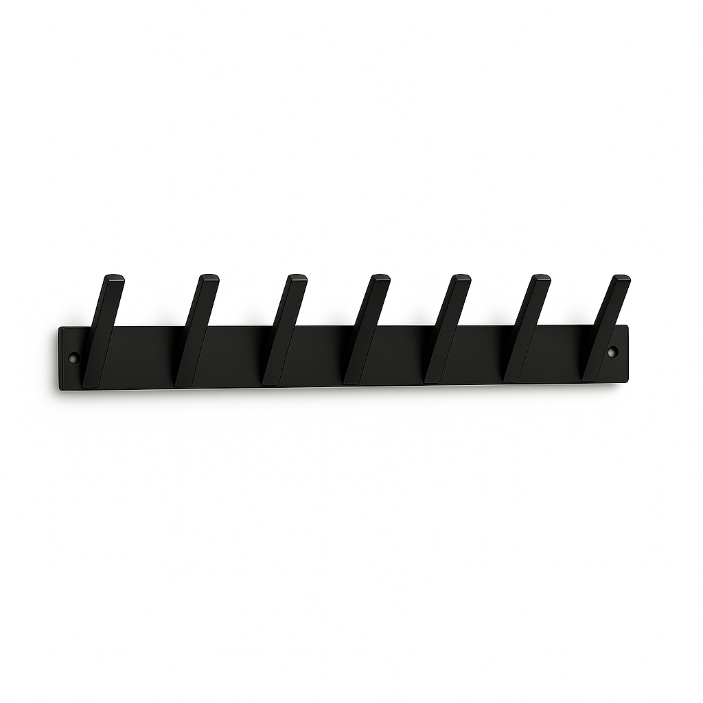 Rixora® Metal Coat Rack – 7 Hooks (Black) {{ variant }{{ image_name }