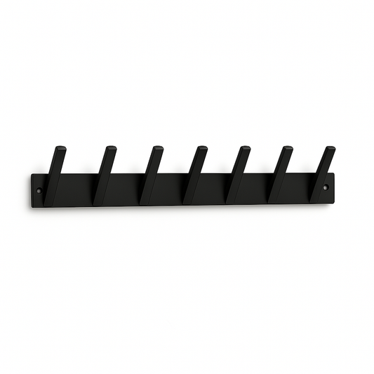Rixora® Metal Coat Rack – 7 Hooks (Black) {{ variant }{{ image_name }